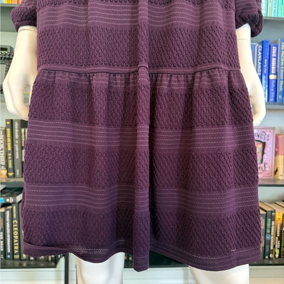 Jessica Howard Purple Striped Women's Dress - Picture 4 of 9